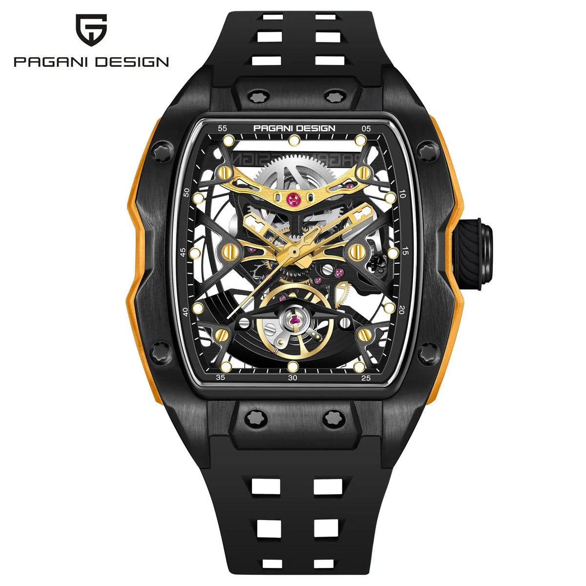 PAGANI DESIGN Tonneau Skeleton Automatic Watch
