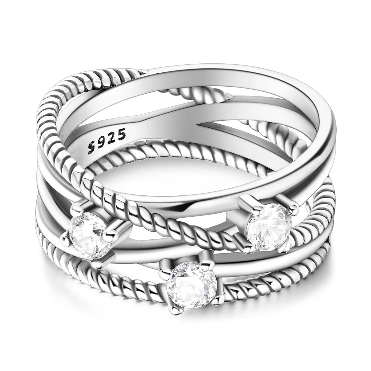 Woven Sterling Silver Ring
