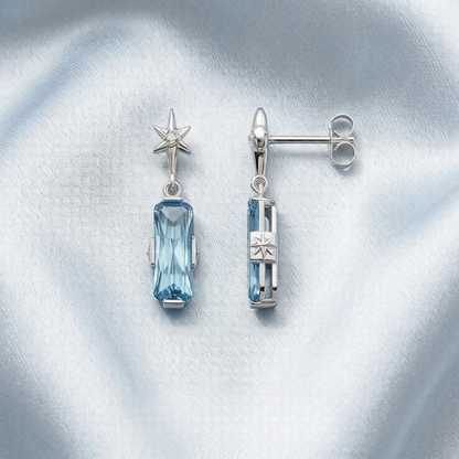Lucky Blue Star Earrings