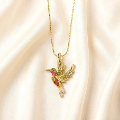 Colourful Hummingbird Necklace