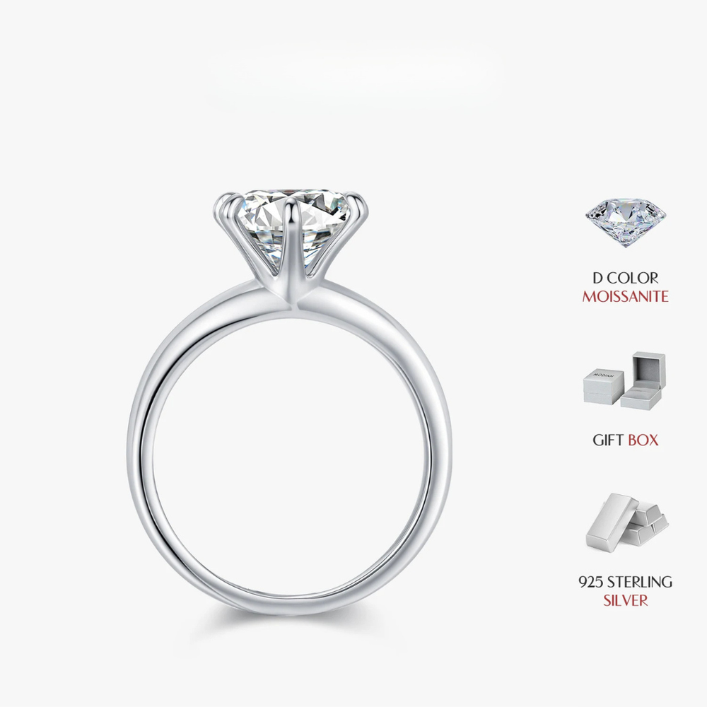 Crown Moissanite Ring