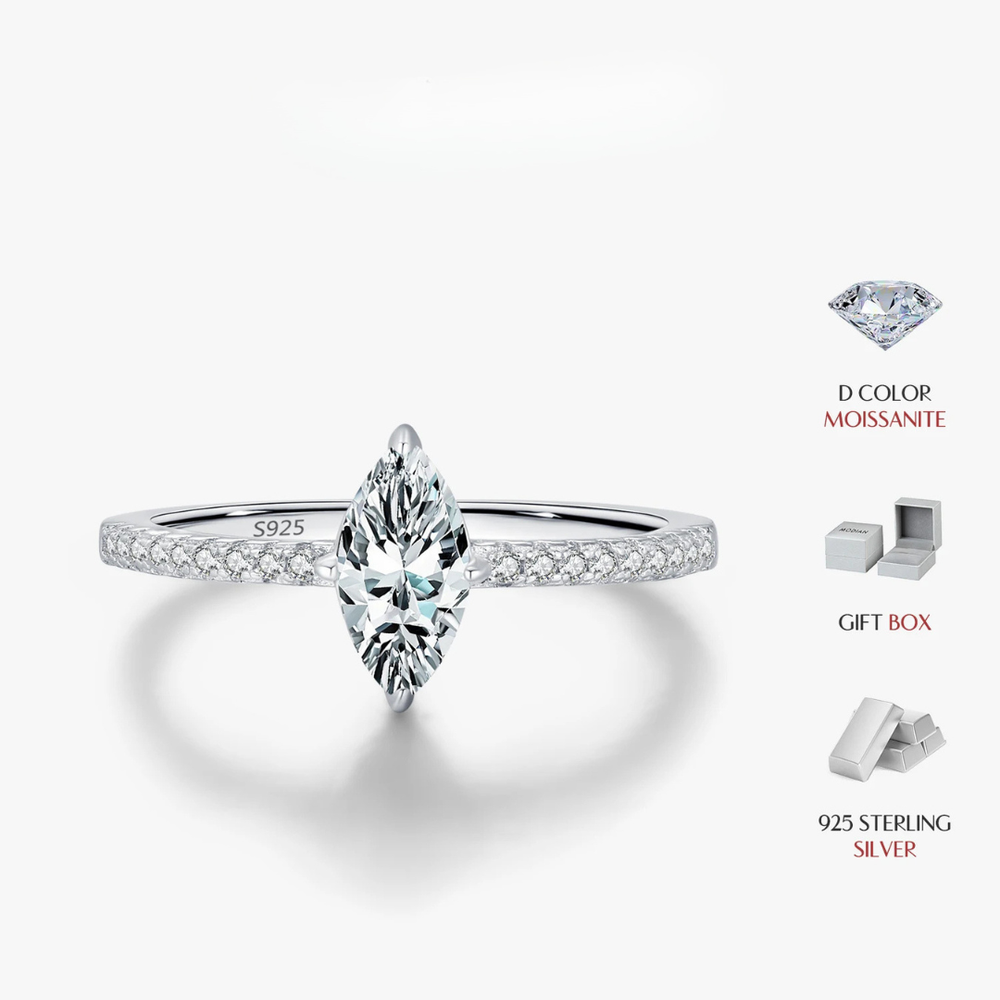 Marquise Moissanite Ring