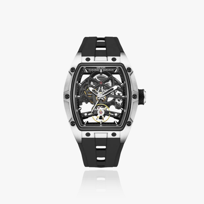 MEGIR 2242 Blue Skeleton Automatic Watch