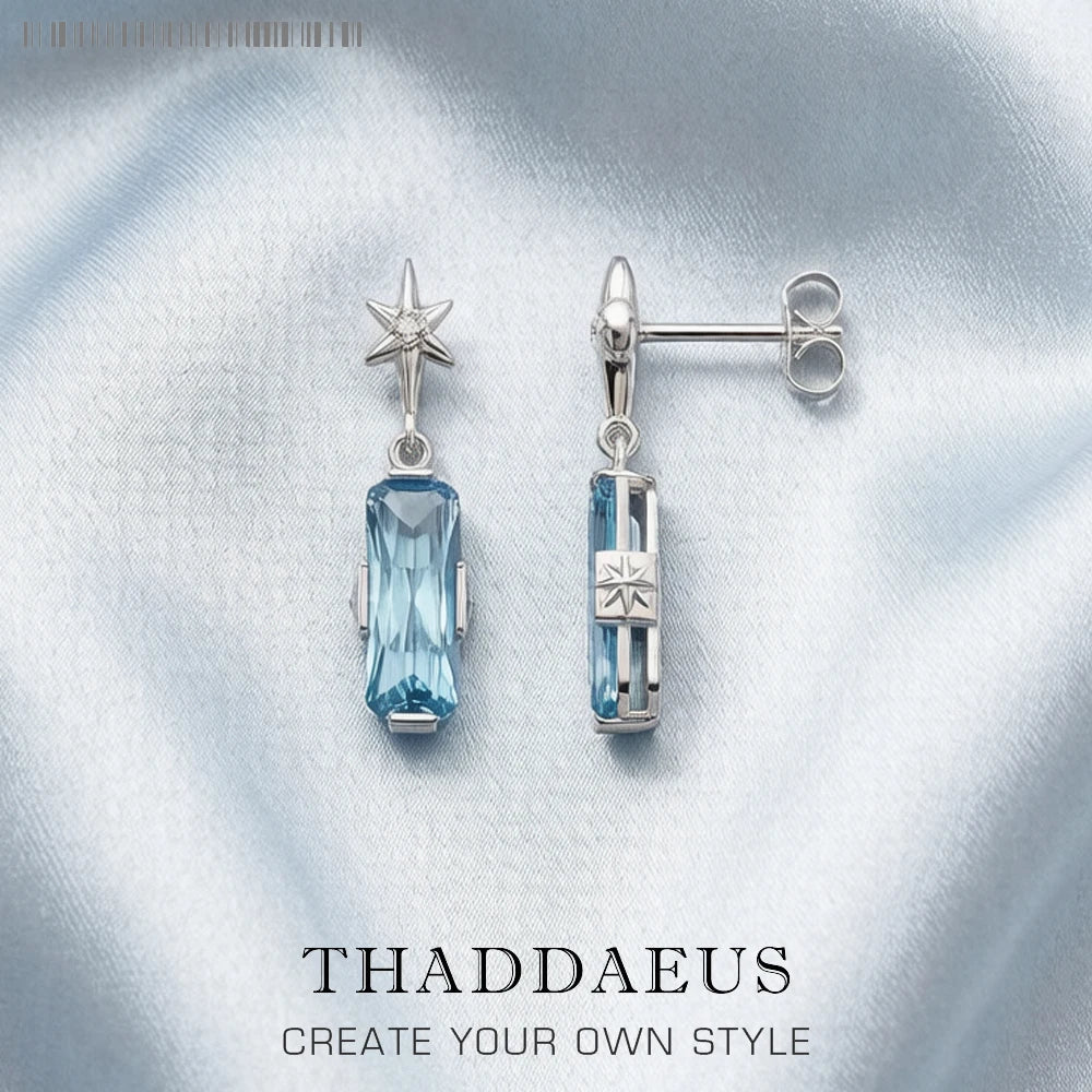 Lucky Blue Star Earrings