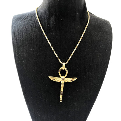 Ankh Scarab Pendant Necklace