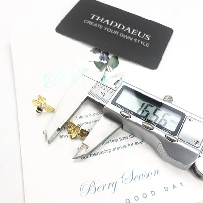 Bee Dancer Sterling Silver Stud Earrings