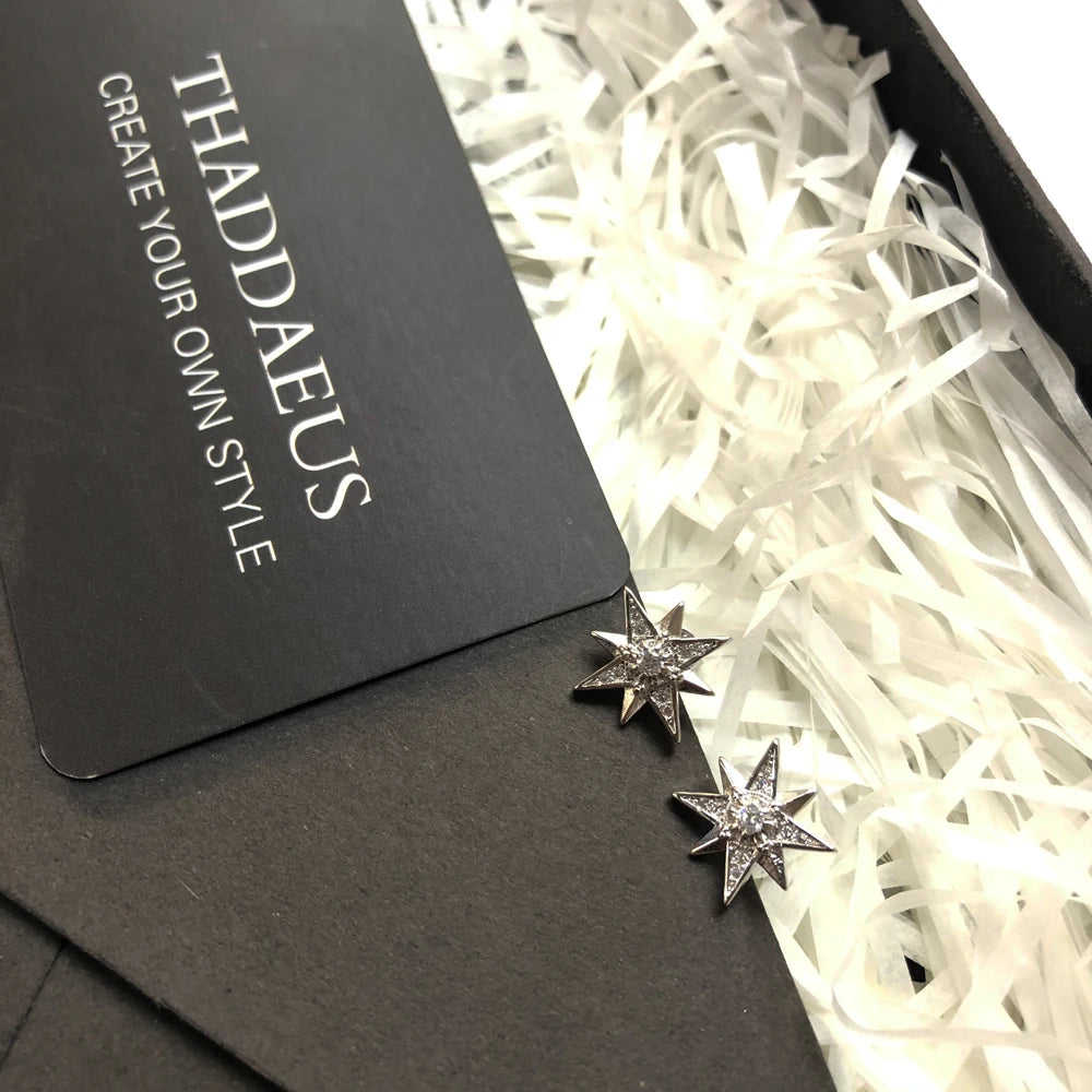 Magic Star Sterling Silver Stud Earrings