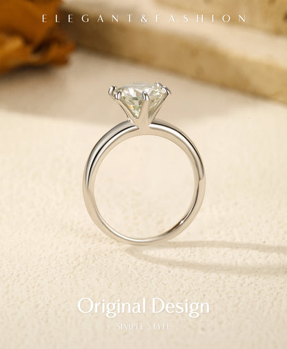 Crown Moissanite Ring
