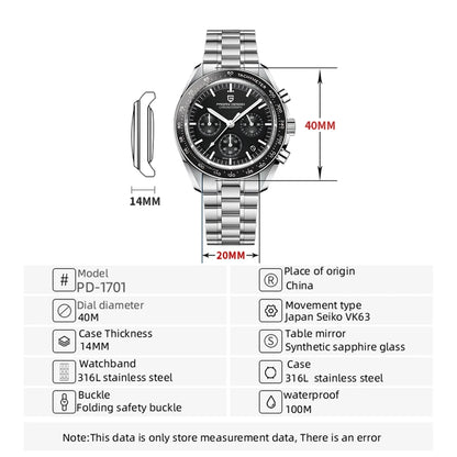 PAGANI DESIGN PD-1701 Chronograph Watch