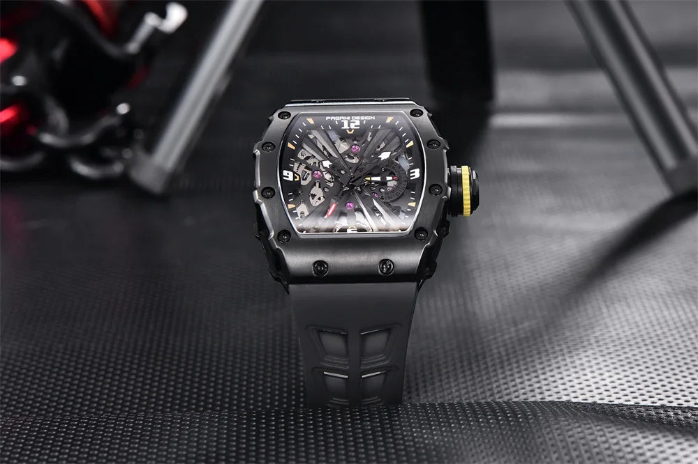 PAGANI DESIGN PD-1738 Skeleton Quartz Watch
