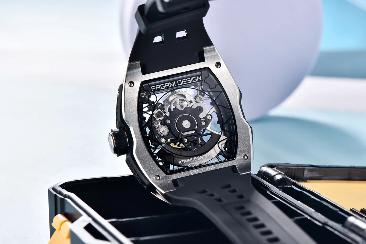 PAGANI DESIGN Tonneau Skeleton Automatic Watch