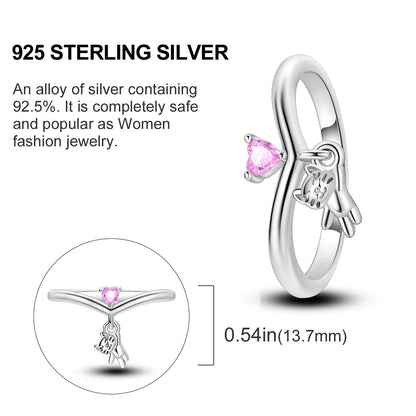 Blue Butterfly Sterling Silver Ring