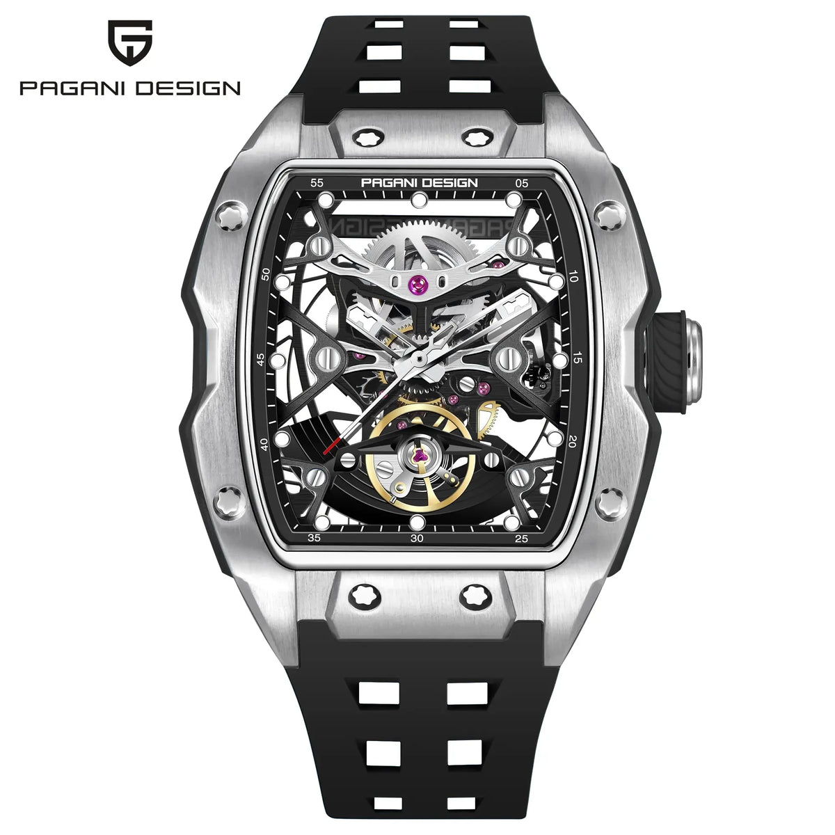 PAGANI DESIGN Tonneau Skeleton Automatic Watch