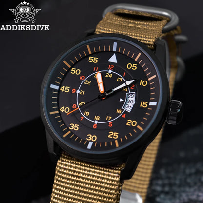 ADDIESDIVE MY1508 Field Quartz Watch