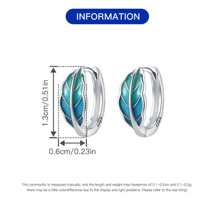 Purple Iris S925 Hoop Earrings