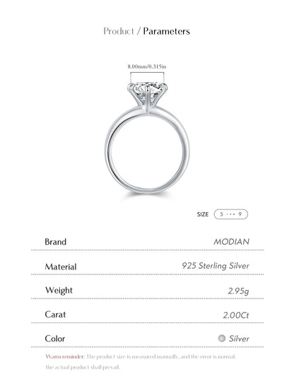 Crown Moissanite Ring