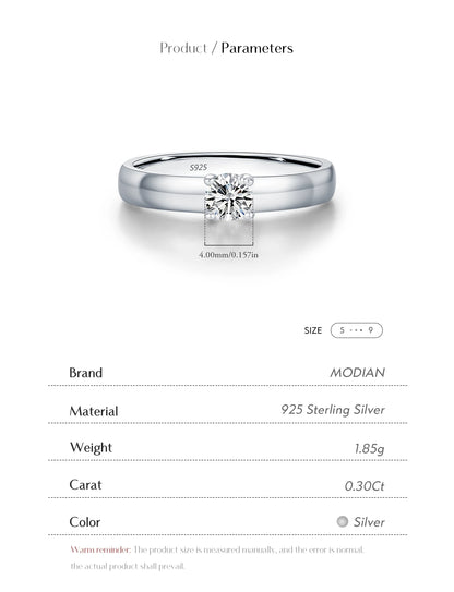 Classic Wide-Band Moissanite Ring