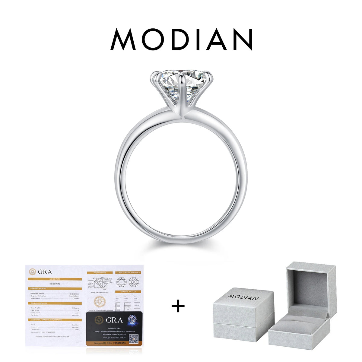 Crown Moissanite Ring