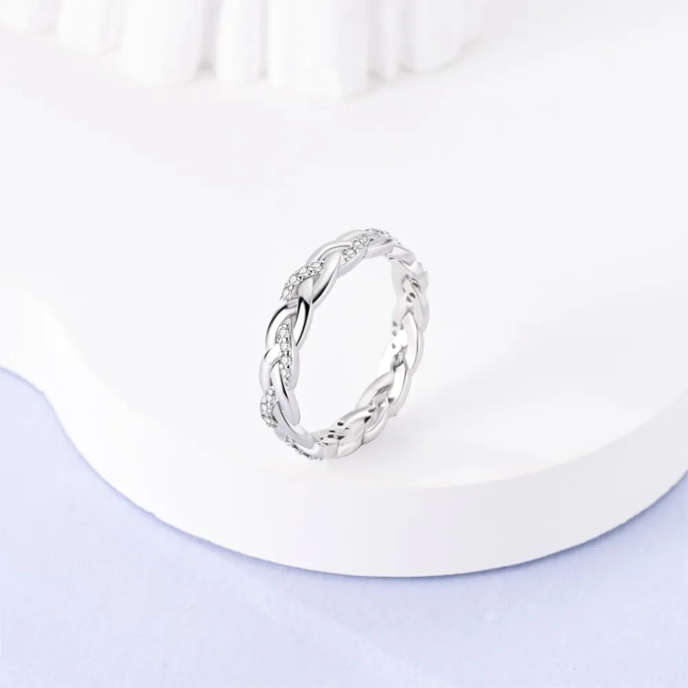 Woven Sterling Silver Ring