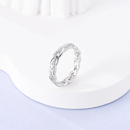 Woven Sterling Silver Ring