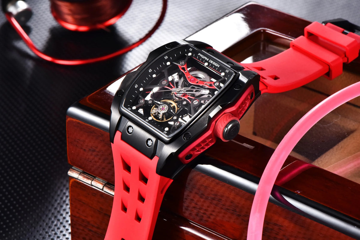 PAGANI DESIGN Tonneau Skeleton Automatic Watch