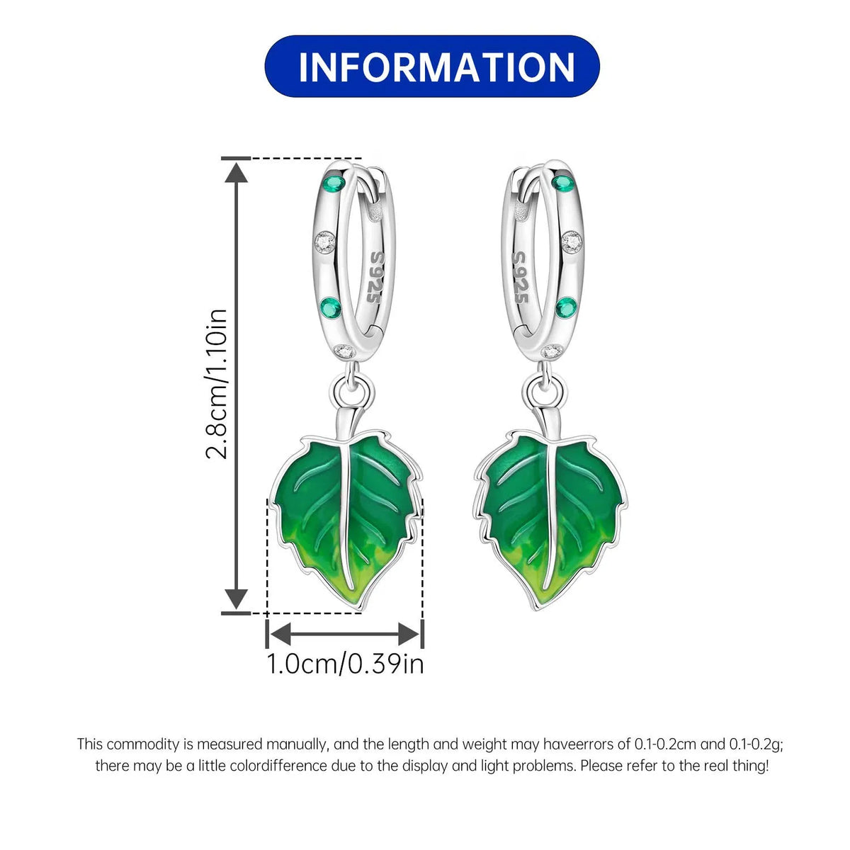 Blue Butterfly Sterling Silver Drop Earrings