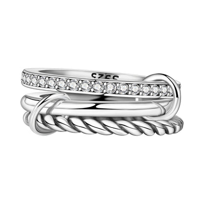 Rose Gold Heart Infinity Ring