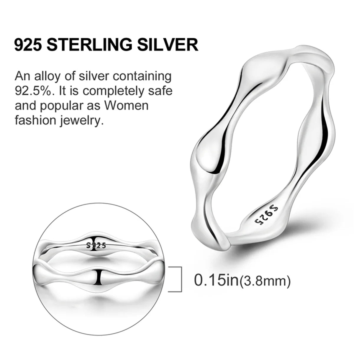Blue Butterfly Sterling Silver Ring