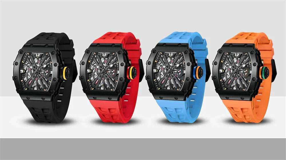 PAGANI DESIGN PD-1738 Skeleton Quartz Watch