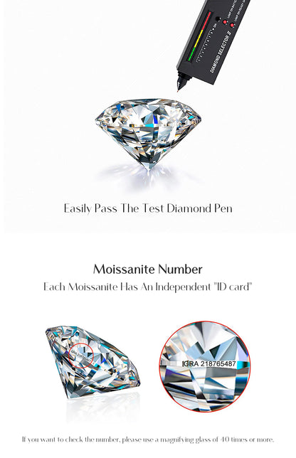 Crown Accent Moissanite Ring