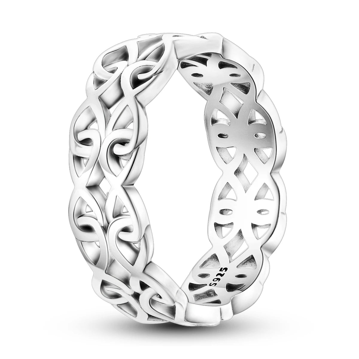 Rose Gold Heart Infinity Ring