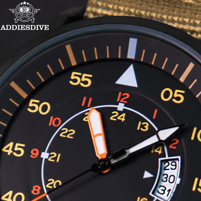 ADDIESDIVE MY1508 Field Quartz Watch