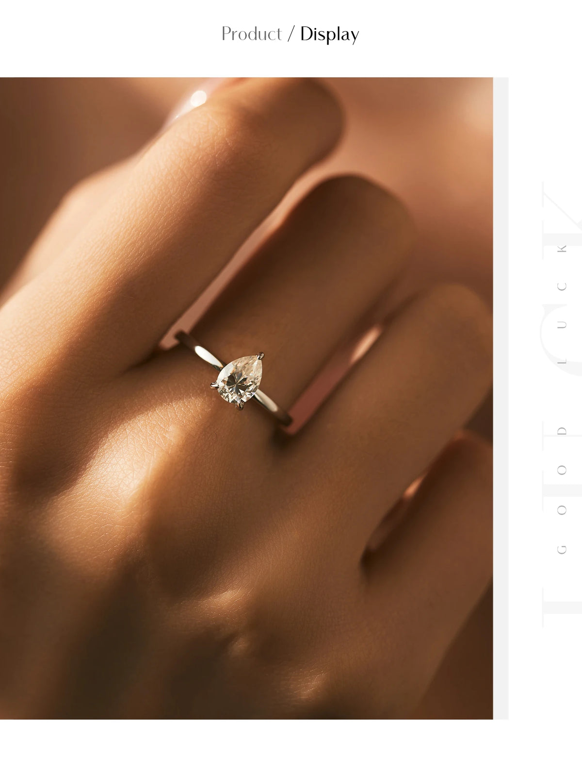 Pear-Cut Moissanite Ring