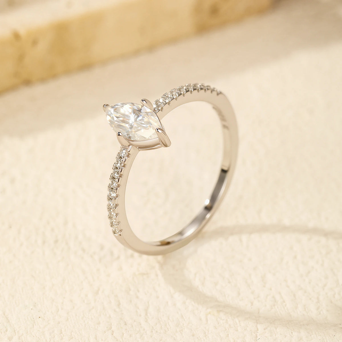 Marquise Moissanite Ring
