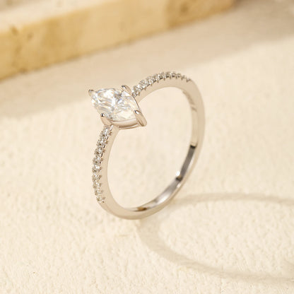 Marquise Moissanite Ring