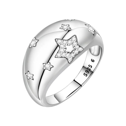 Rose Gold Heart Infinity Ring
