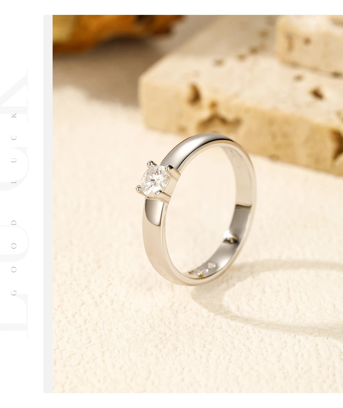 Classic Wide-Band Moissanite Ring