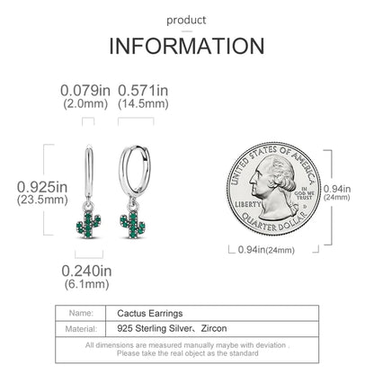 Iris Flower Sterling Silver Drop Earrings