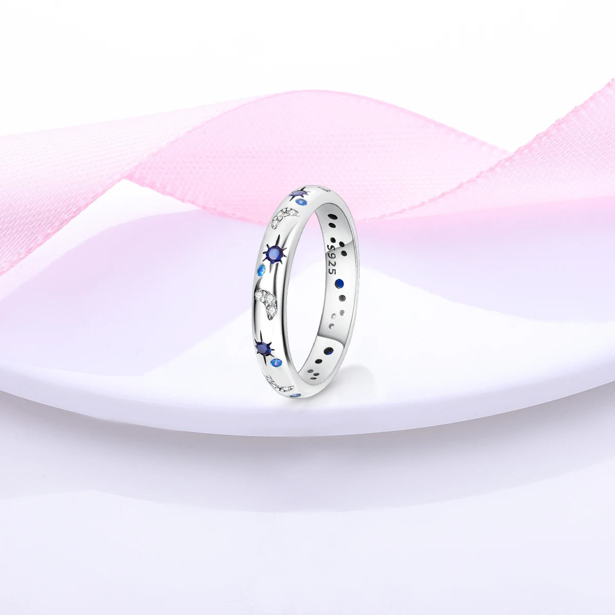 Starry Night Sterling Silver Ring