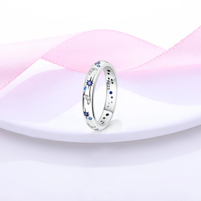 Starry Night Sterling Silver Ring