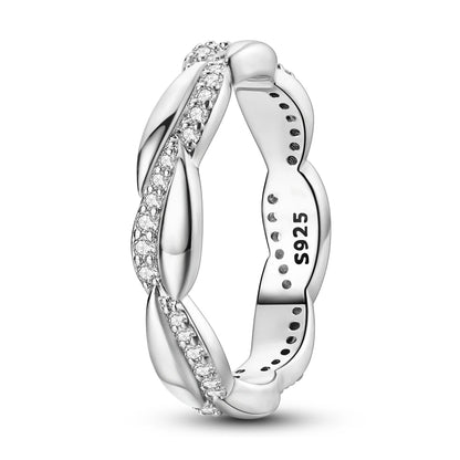 Rose Gold Heart Infinity Ring