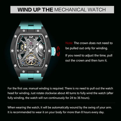 MEGIR 2245 Skeleton Automatic Watch