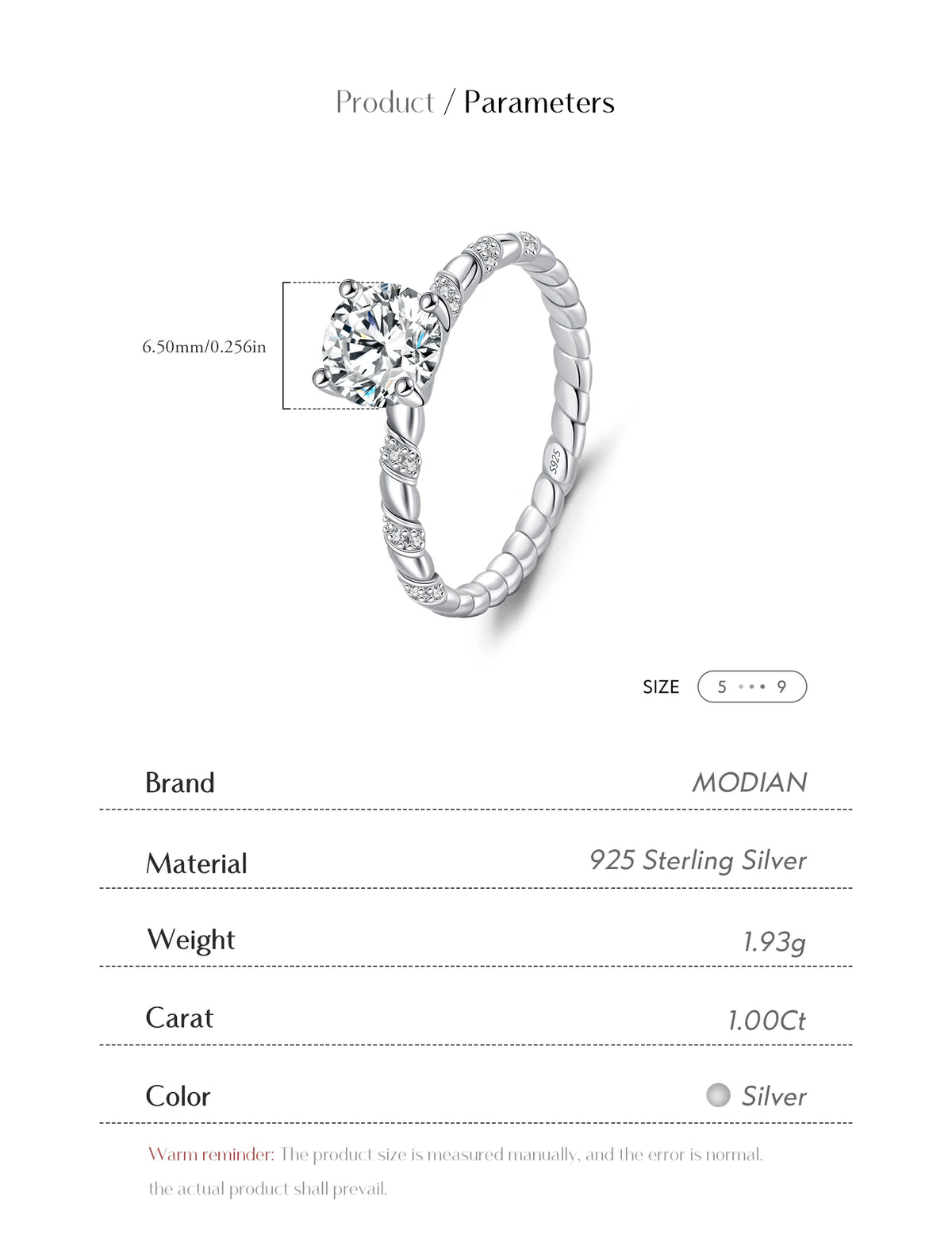 Twist Moissanite Ring
