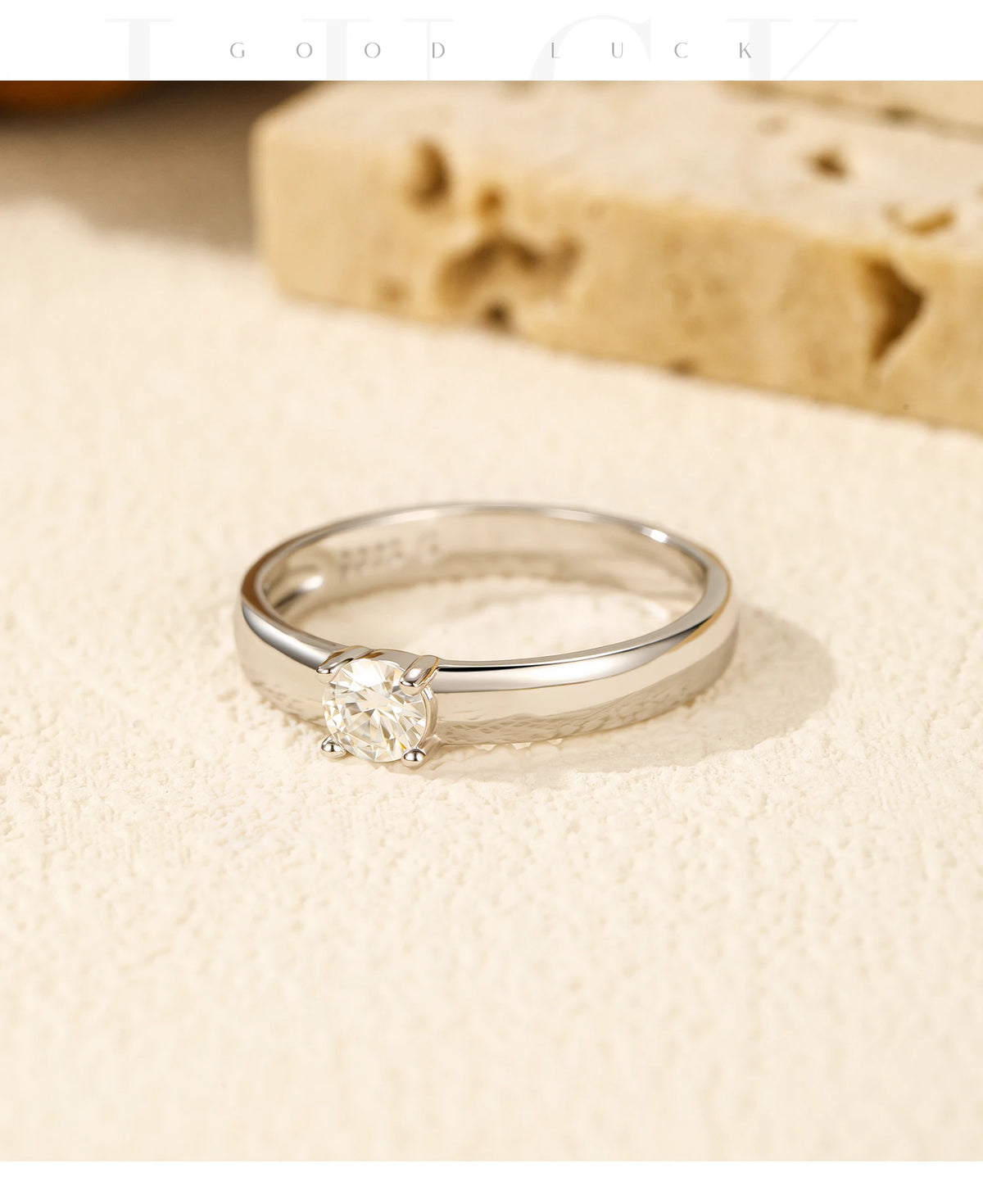 Classic Wide-Band Moissanite Ring