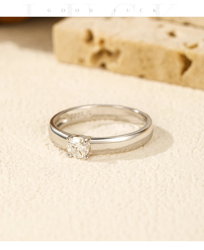 Classic Wide-Band Moissanite Ring