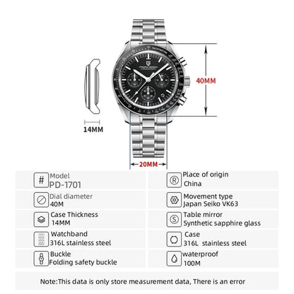 PAGANI DESIGN PD-1701 Chronograph Watch