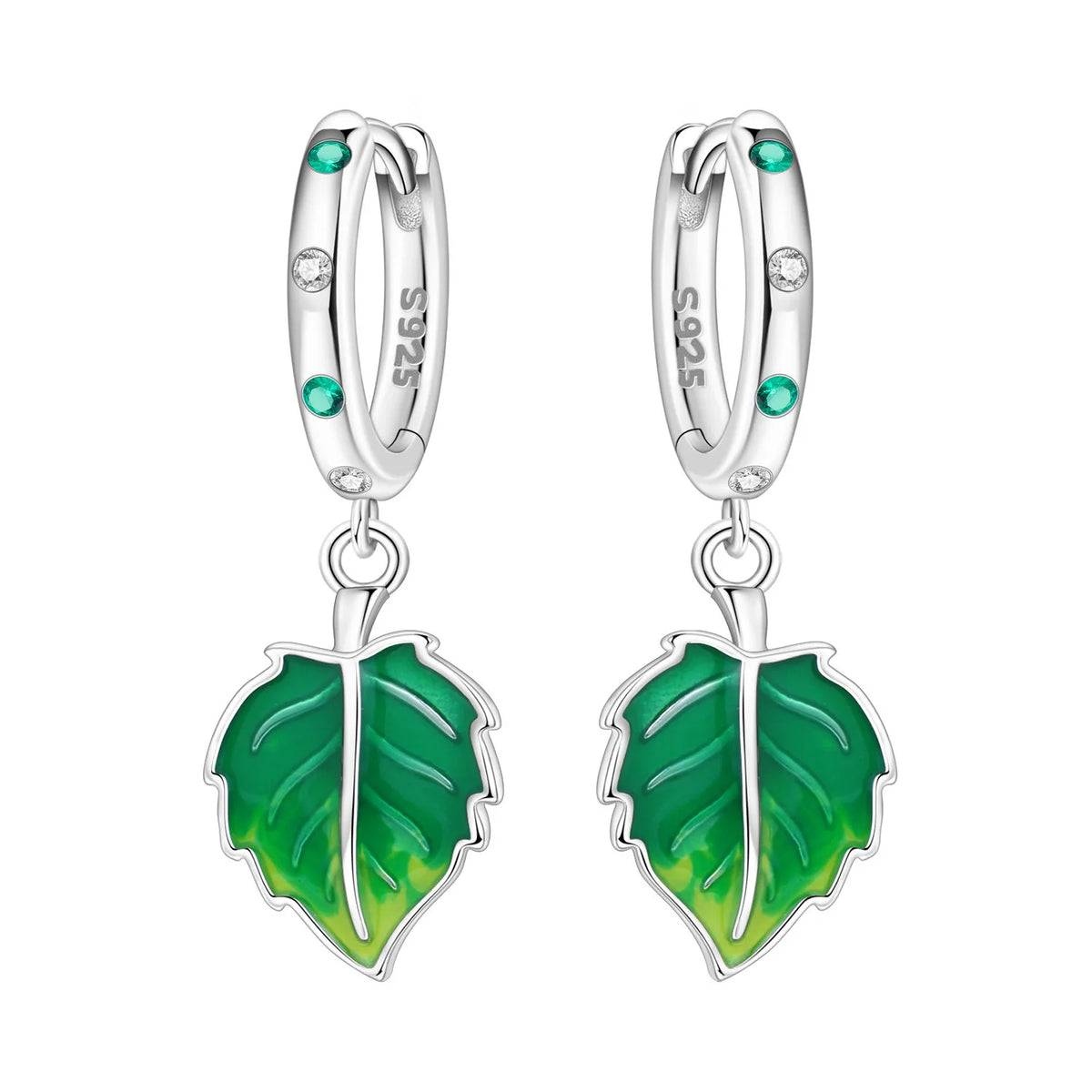 Purple Iris S925 Hoop Earrings