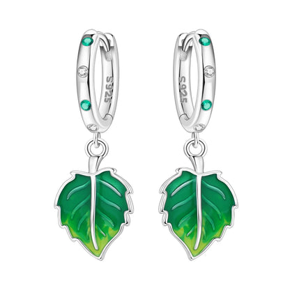 Purple Iris S925 Hoop Earrings