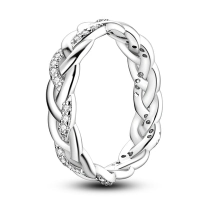 Woven Sterling Silver Ring