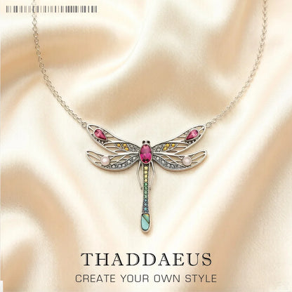 Playful Dragonfly Necklace